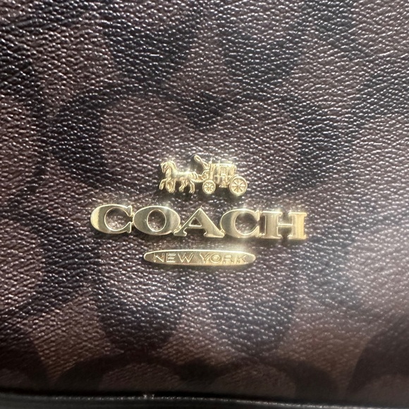 Coach Signature Jacquard Crossbody Bag - Brown & Black - Picture 3 of 5